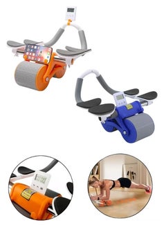 New Automatic Rebound Ab Roller Wheel with Elbow Support and Timer (Rondom Color)