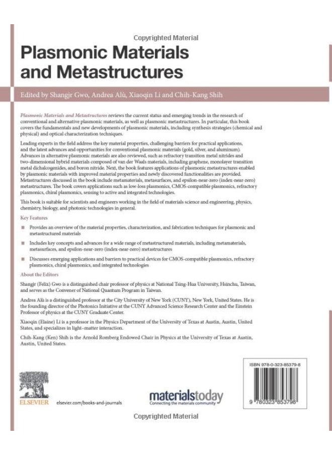 Plasmonic Materials and Metastructures: Fundamentals, Current Status, and Perspectives