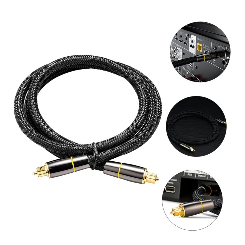 Digital Optical Audio Cable Male to Male High Density Mesh Shielding for Home Theater TV DVD - Image 3