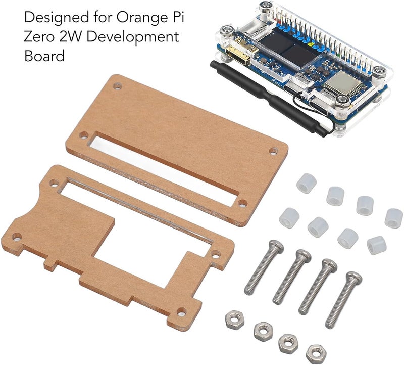 Case for Orange Pi, Transparent Acrylic Case, 2W Sturdy Durable Precise Cutouts Simple Development Board Case, Simple Development Board Case - Image 2