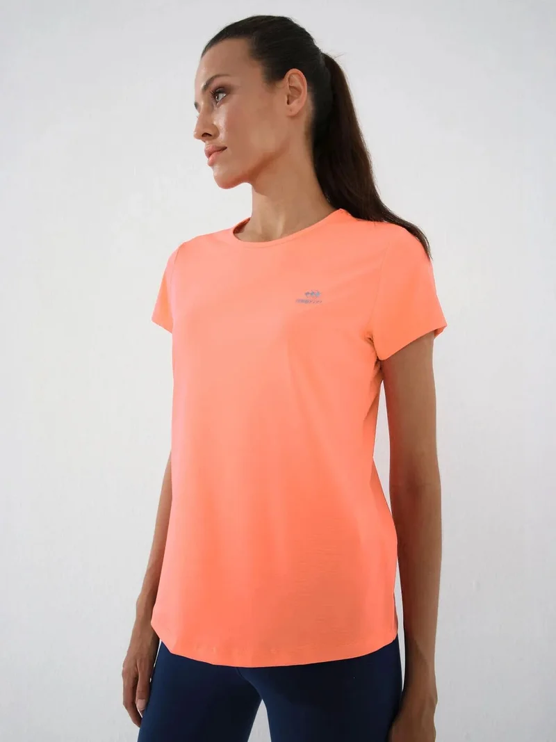 TOMMYLIFE TOMMY Women's Solid Short-Sleeve Crew Neck T-Shirt
