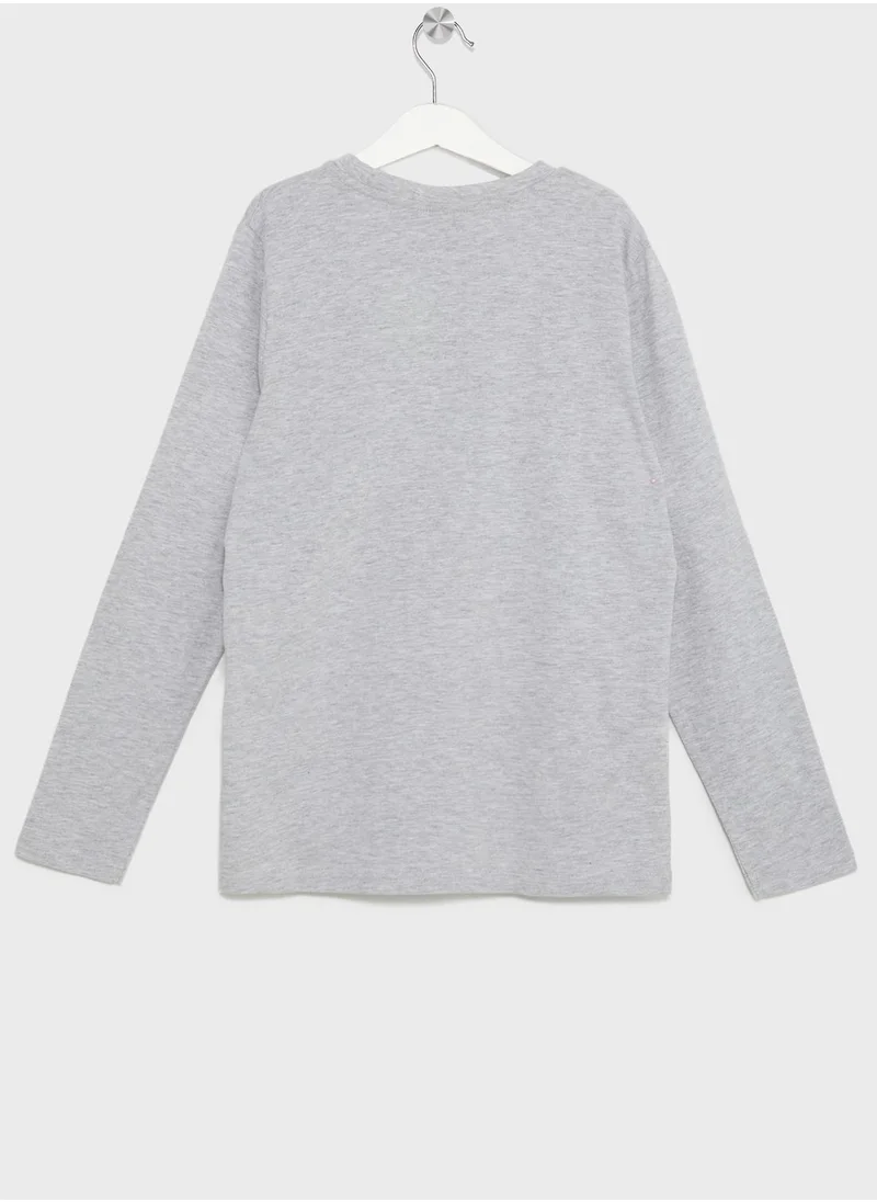 ناسا Graphic Logo Crew Neck T-Shirt