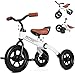 RIDYEE 3in1 Foldable Tricycle and Balance Bike for Toddlers 2 to 5 Years Tricycle for 2 Years with Adjustable Handlebar and Seat Tricycles for 35 Years with DIY Plate White - Image 2