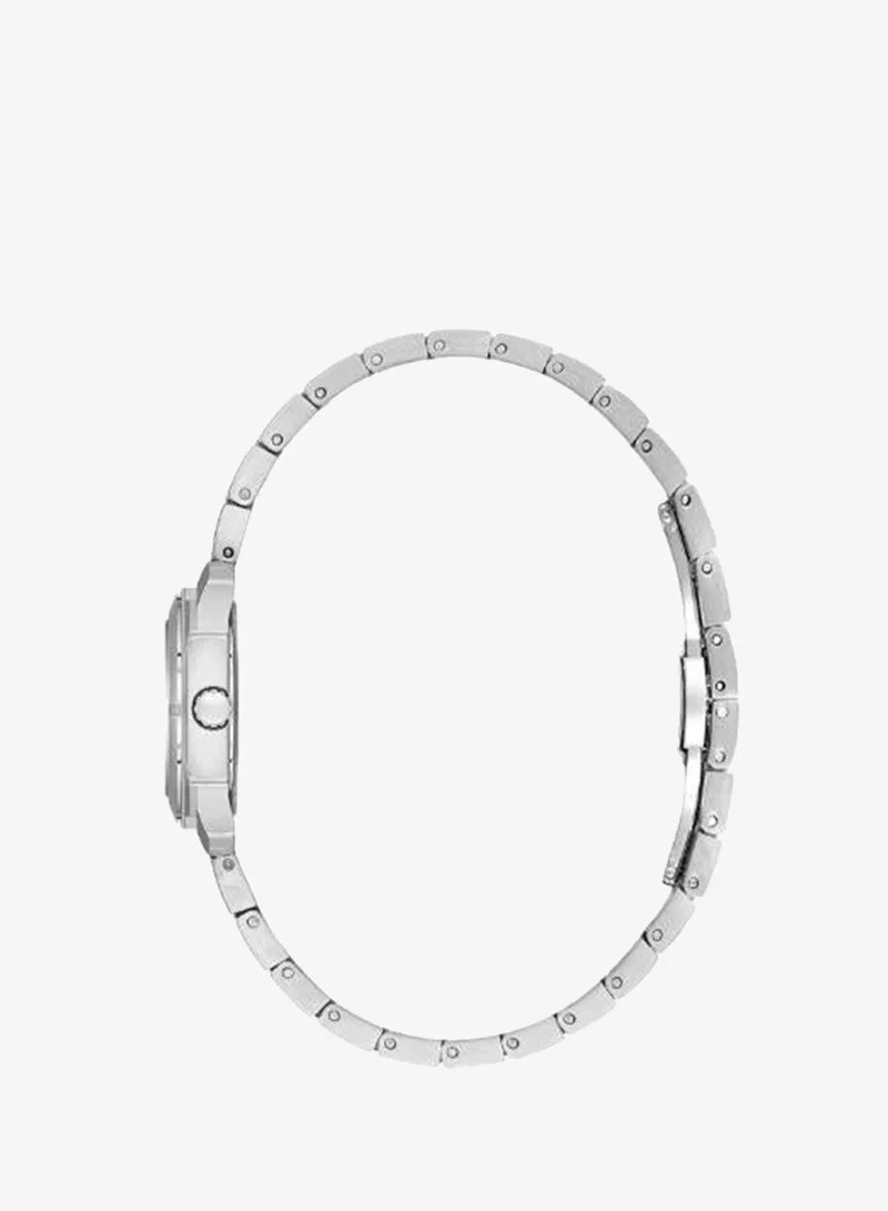 Daniel Klein Women's Stainless Steel Silver Brass Case Analog Black Round Sunray Dial Japanese Quartz Premium 30 Meters Water Resistant
