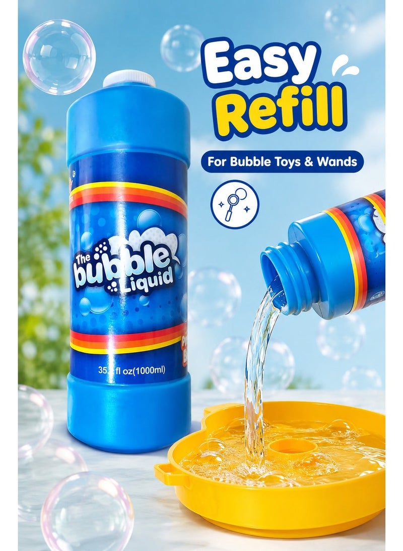 Bubble Liquid Refill 1000ml – Ready-to-Use Bubble Solution for Bubble Wands, Bubble Machines & Outdoor Kids Play – Large 1L Bubble Refill Bottle - Image 3