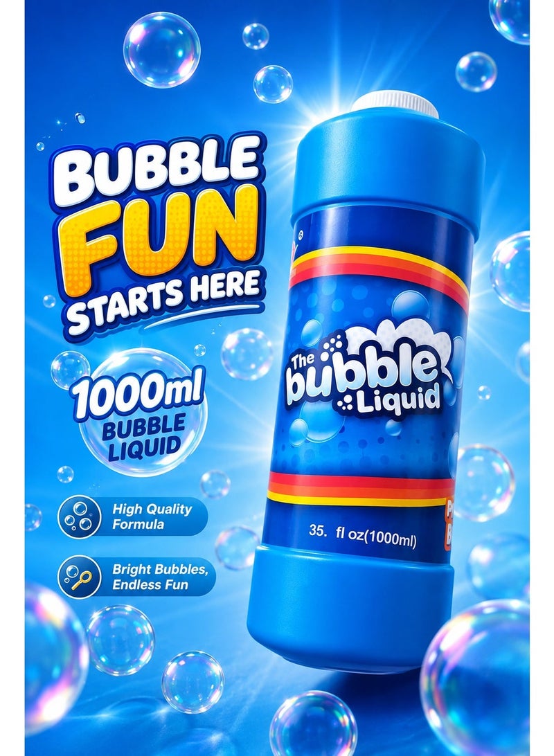 Bubble Liquid Refill 1000ml – Ready-to-Use Bubble Solution for Bubble Wands, Bubble Machines & Outdoor Kids Play – Large 1L Bubble Refill Bottle - Image 5