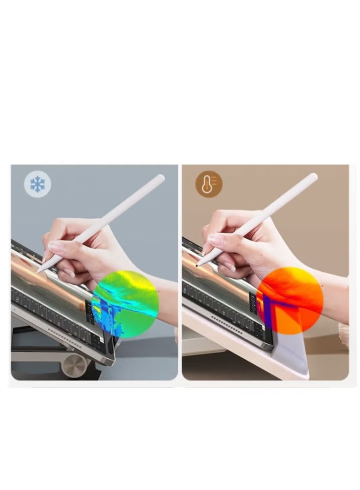 عربست حامل سطح المكتب للكمبيوتر اللوحي قابل للتعديل، حامل آي باد قابل للطي من الخيزران للرسم، منظم حامل محمول متعدد الزوايا، متوافق مع آي باد برو 12.9 بوصة الجيل الثالث/الجيل الرابع - Image 3