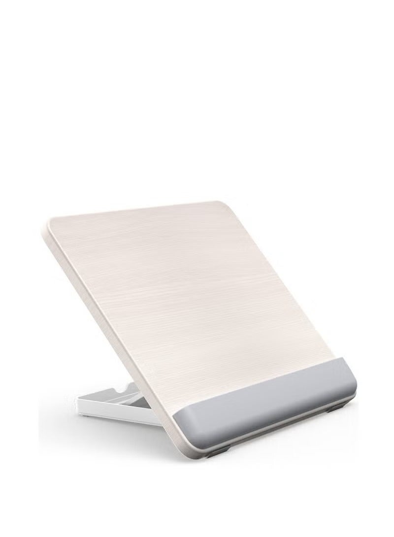 عربست حامل سطح المكتب للكمبيوتر اللوحي قابل للتعديل، حامل آي باد قابل للطي من الخيزران للرسم، منظم حامل محمول متعدد الزوايا، متوافق مع آي باد برو 12.9 بوصة الجيل الثالث/الجيل الرابع - Image 1