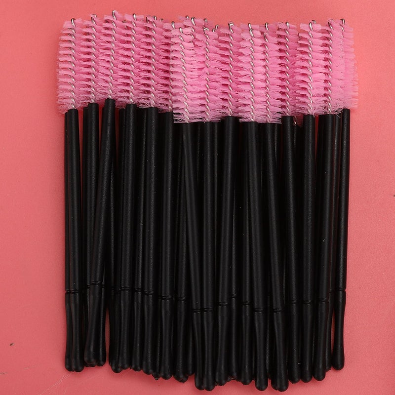 100pcs Disposable Eyelash Brush Mascara Wands Applicator Makeup Brush SetBlack - Image 3