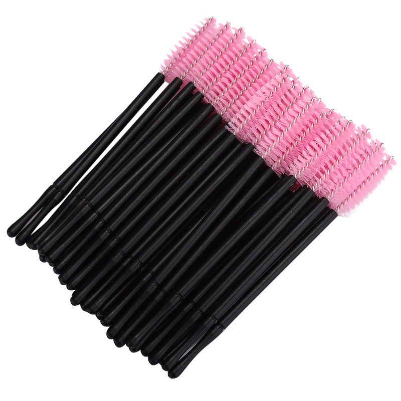 100pcs Disposable Eyelash Brush Mascara Wands Applicator Makeup Brush SetBlack - Image 5