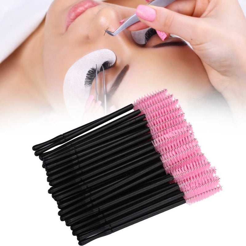 100pcs Disposable Eyelash Brush Mascara Wands Applicator Makeup Brush SetBlack - Image 4