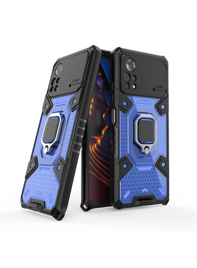 Case For Xiaomi Poco X4 Pro 5G Space PC+TPU Shockproof Phone Case with Ring Holder