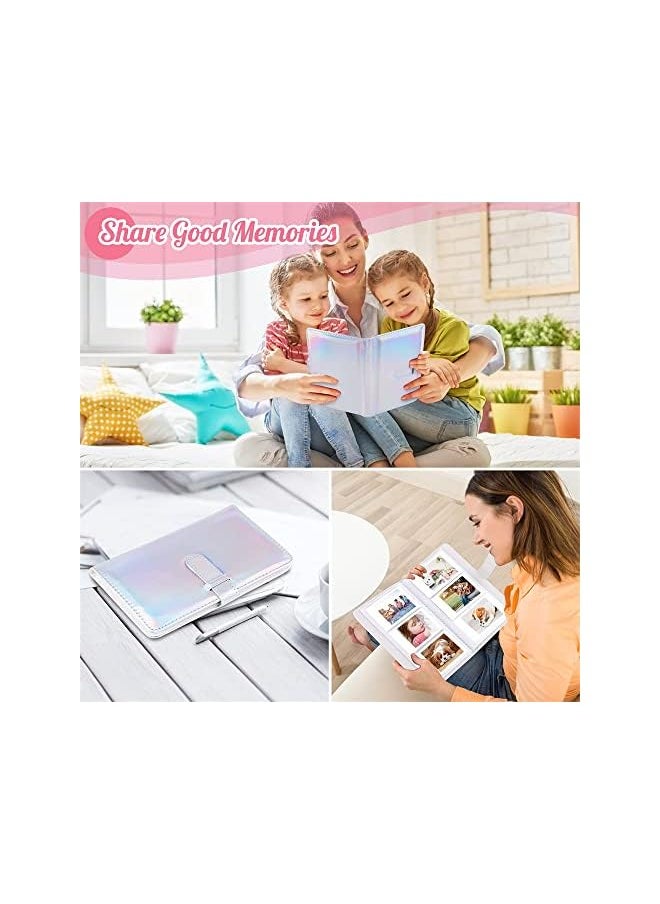 The Bros 96 Pockets Photo Album for Fujifilm Instax Mini 11 90 70 9 8+ 8 LiPlay Instant Camera, for Polaroid Snap SnapTouch PIC-300 Z2300 Instant Camera and for Zip Instant Printer (Magic Silver)  - Image 4