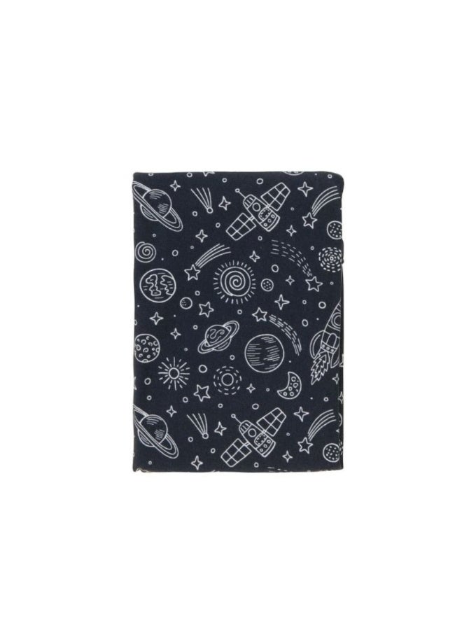 All4Ella Jersey Swaddle & Beanie Set - Outer Space - Image 3