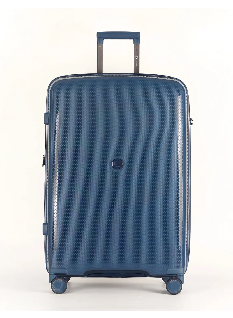 ريفلكشين ISTANBUL theme PP Suitcase, Durable, Lightweight Hardshell, Telescopic Handle, Expandable Vertical Series Travel Luggage Trolley with 4 Quiet 360° Wheels and TSA Lock (20-Inch , Navy Blue)