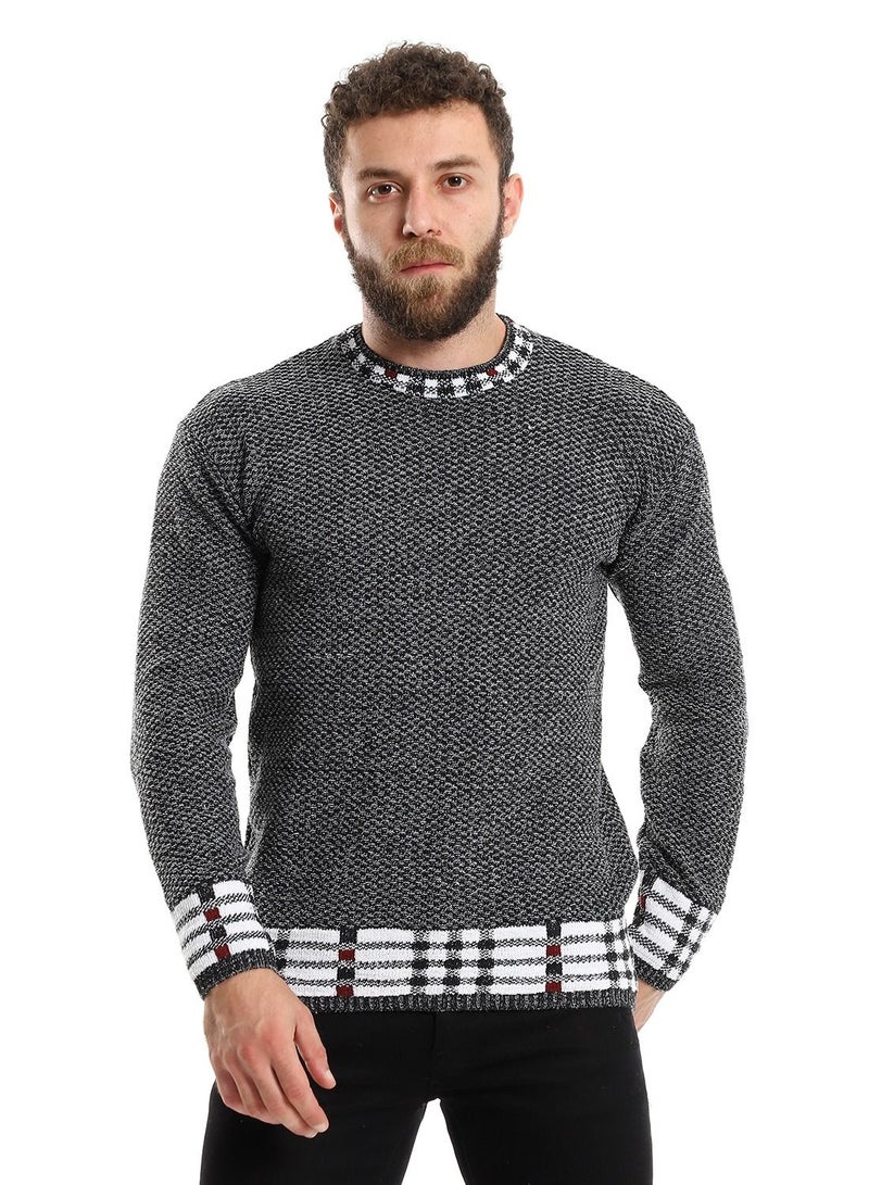 Caesar Wool Mens Pullover With Multi Design  - Image 1