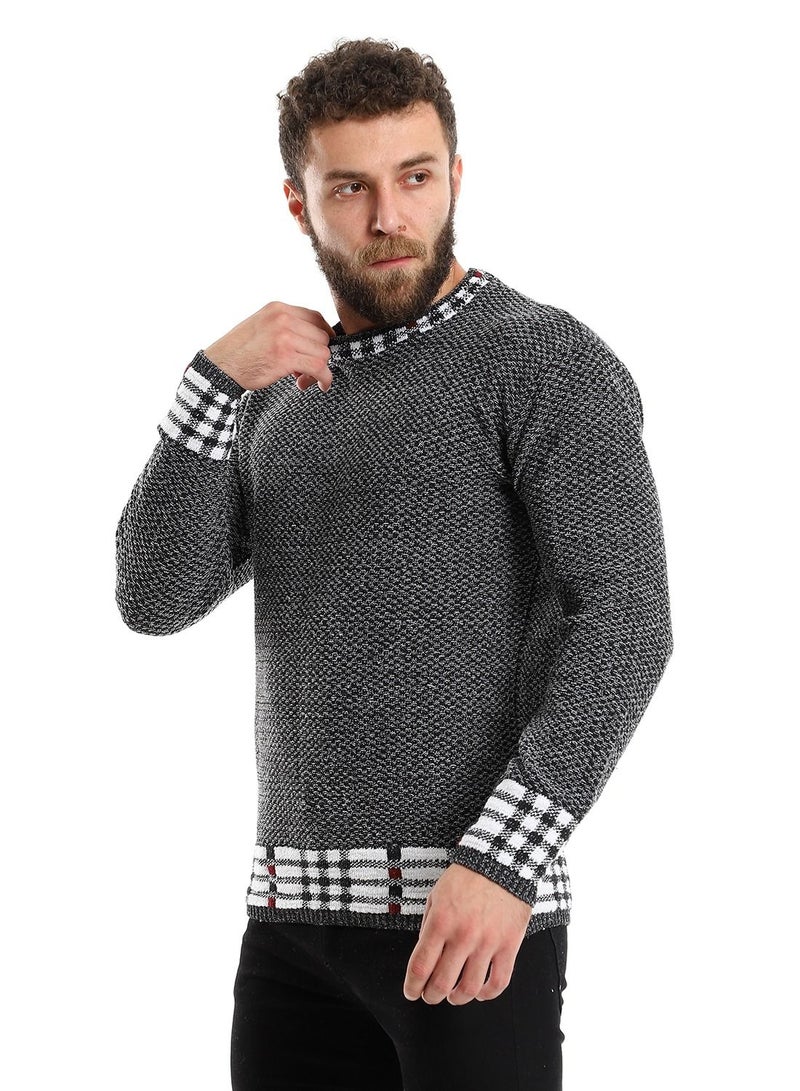 Caesar Wool Mens Pullover With Multi Design  - Image 2