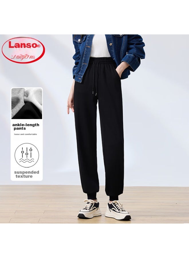Langsha Women's Cotton Joggers, Spring And Summer, Pee Women's Sweatpants, High-waisted, Loose-fitting, Harem Casual Pants, Thin Style