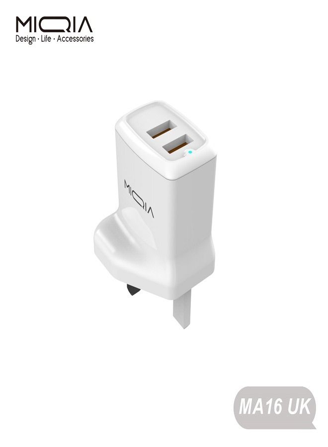 MIQIA 2-Port MIQIA Adapter White - Image 3