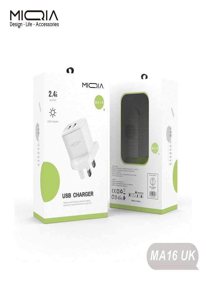 MIQIA 2-Port MIQIA Adapter White - Image 2