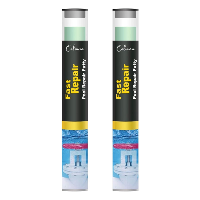 Calvana Underwater Pool Putty Epoxy - 2 Part Set, Quick Set for Spa, Hot Tub, & Pool Leak Repair - Bonds to Fiberglass, Concrete & More - 8 oz Total, Easy DIY Waterproof Sealant – Work Like Magic - Image 4