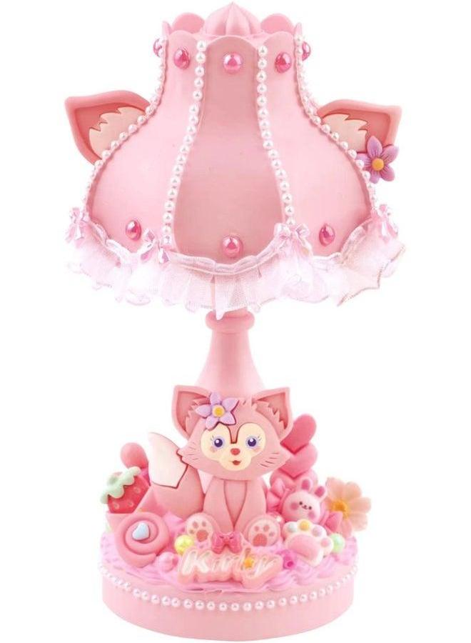 DIY Cream Glue Small Table Lamp Retro Nightlight Creative Handmade Cartoon Jewelry Decorations Girl Toys-Specifications:Meng Chong Ling Nana  - Image 1