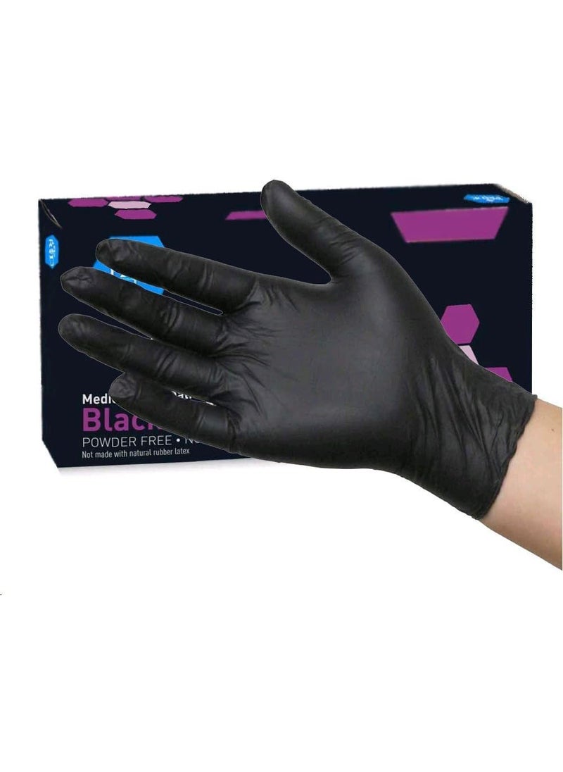 Medpride MedPride Black Nitrile Powder Free Exam Gloves XLarge 100  - Image 1