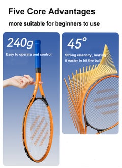 Splendors Tennis Racket for Adult Recreational Tennis Racket Set For Beginners and Professional Tennis Racket With Grip Tennis Training Equipment With 2 Rebound Tennis Balls, 1 Tennis Bag 1 Training Base  - Image 3