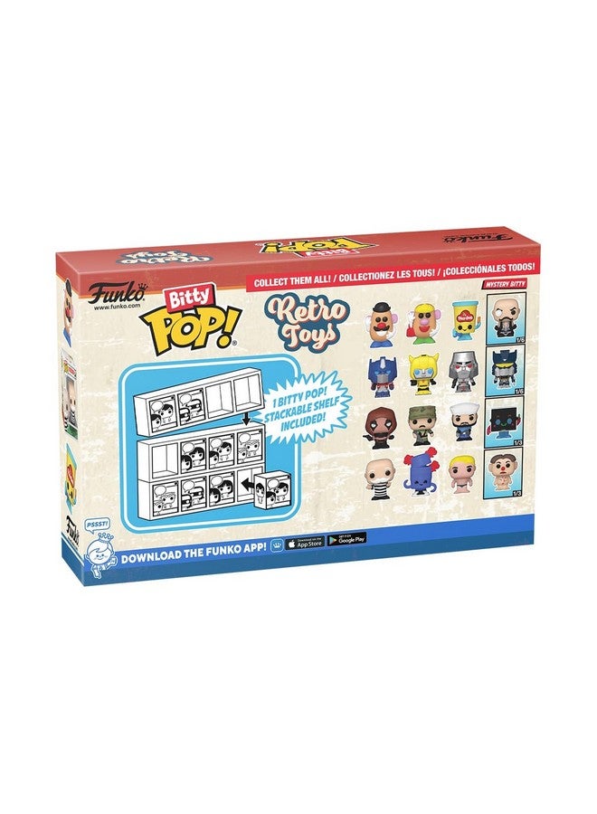 Funko ألعاب فونوكو بيتي بوب الرجعية - جي آي جو، مجموعة 4 قطع وشخصية مصغرة مفاجئة - 0.9 بوصة (2.2 سم) - ترانسفورمرز كلاسيك قابلة للجمع - رف عرض قابل للتكديس متضمن - فكرة هدية - زينة كعكة - Image 3