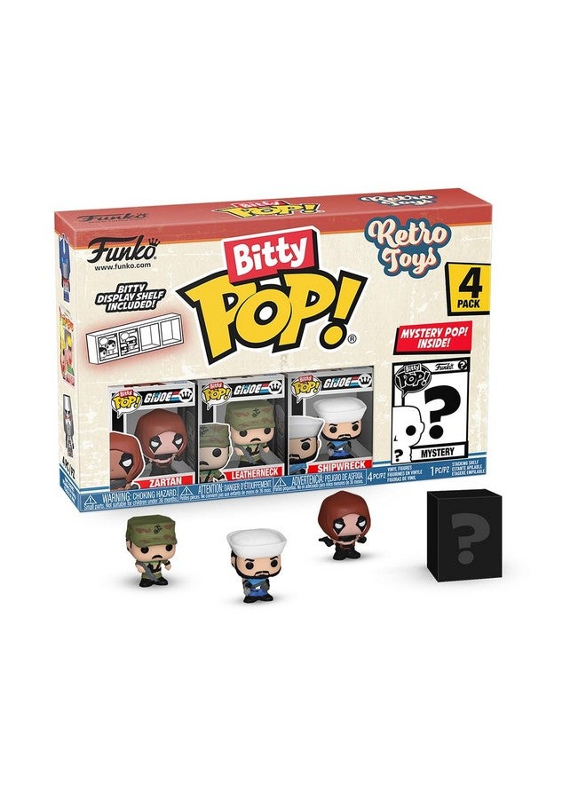 Funko ألعاب فونوكو بيتي بوب الرجعية - جي آي جو، مجموعة 4 قطع وشخصية مصغرة مفاجئة - 0.9 بوصة (2.2 سم) - ترانسفورمرز كلاسيك قابلة للجمع - رف عرض قابل للتكديس متضمن - فكرة هدية - زينة كعكة - Image 1