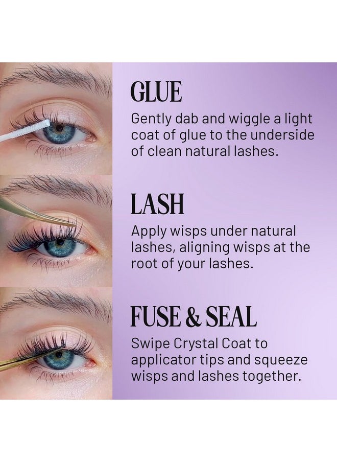 Lilac St. Lilac St - Prism Glamorous Faux Eyelash Clusters (12mm) - Dynamic & Fluttery Volume - DIY Lash Extension Wisps - Lightweight & Lifelike - Lasts 10 Days - Women Founded, Cruelty Free, Vegan - 10 Lashes  - Image 3