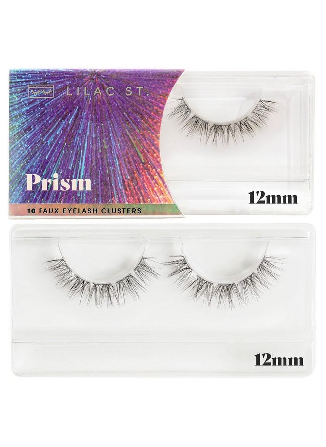Lilac St. Lilac St - Prism Glamorous Faux Eyelash Clusters (12mm) - Dynamic & Fluttery Volume - DIY Lash Extension Wisps - Lightweight & Lifelike - Lasts 10 Days - Women Founded, Cruelty Free, Vegan - 10 Lashes  - Image 1