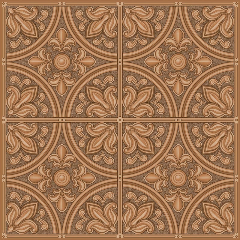 RoomMates TIL4873FLT StickTiles Copper Tin Peel and Stick Tile Backsplash