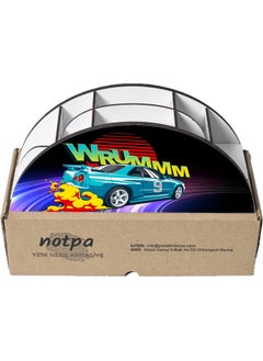 KutuTR Wooden Vip Car Series Rainbow Ruler Desktop Pencil Holder Organizer for Children With Assembled Box  - Image 4