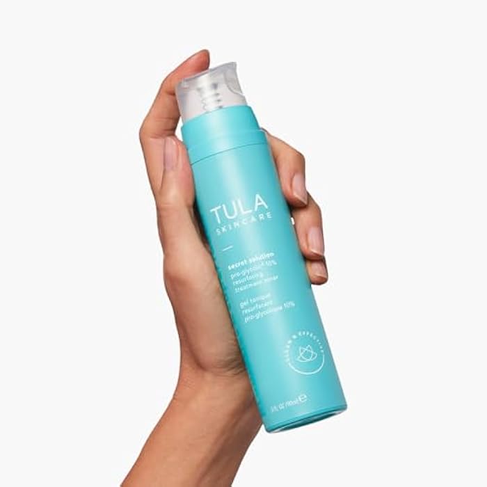 TULA Skin Care Secret Solution Pro-Glycolic 10% pH Resurfacing Toner - Face Toner to Gently Exfoliate and Hydrate Skin, with Proprietary Blend of Probiotics and Glycolic Acid, 2.7 oz. - Image 3
