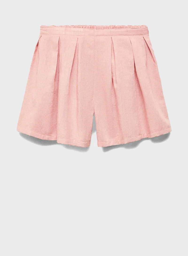 مانجو Kids Pleated Shorts