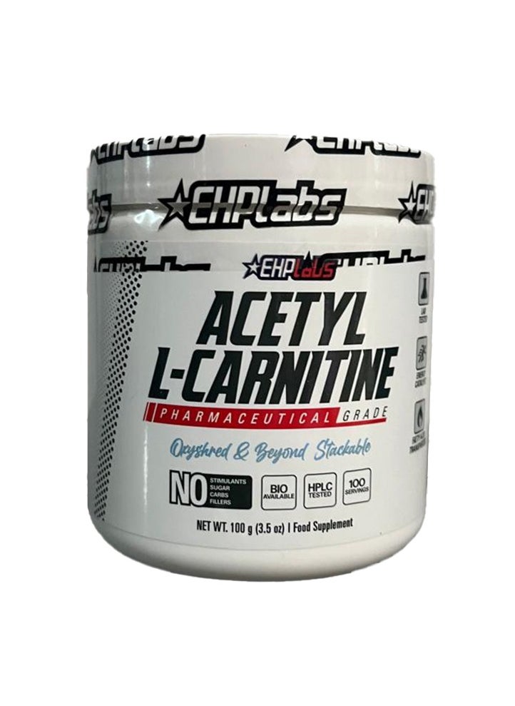EHP Labs Acetyl L-Carnitine Unflavored 100 Servings 100g  - Image 1