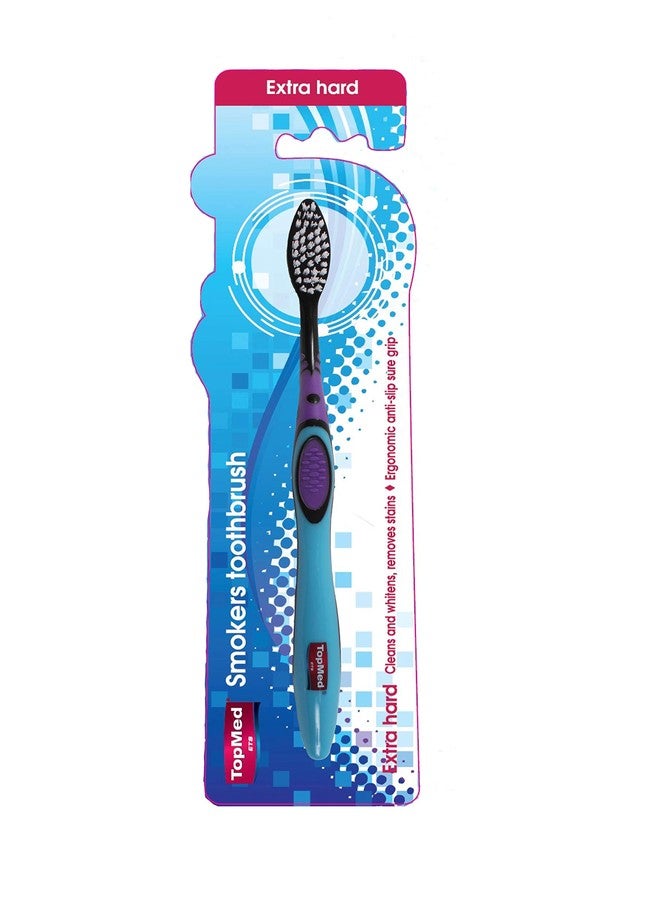 TOPMED ETS Top Med ETS Smokers Toothbrush Extra Hard (Purple and Blue, Regular) - Image 2
