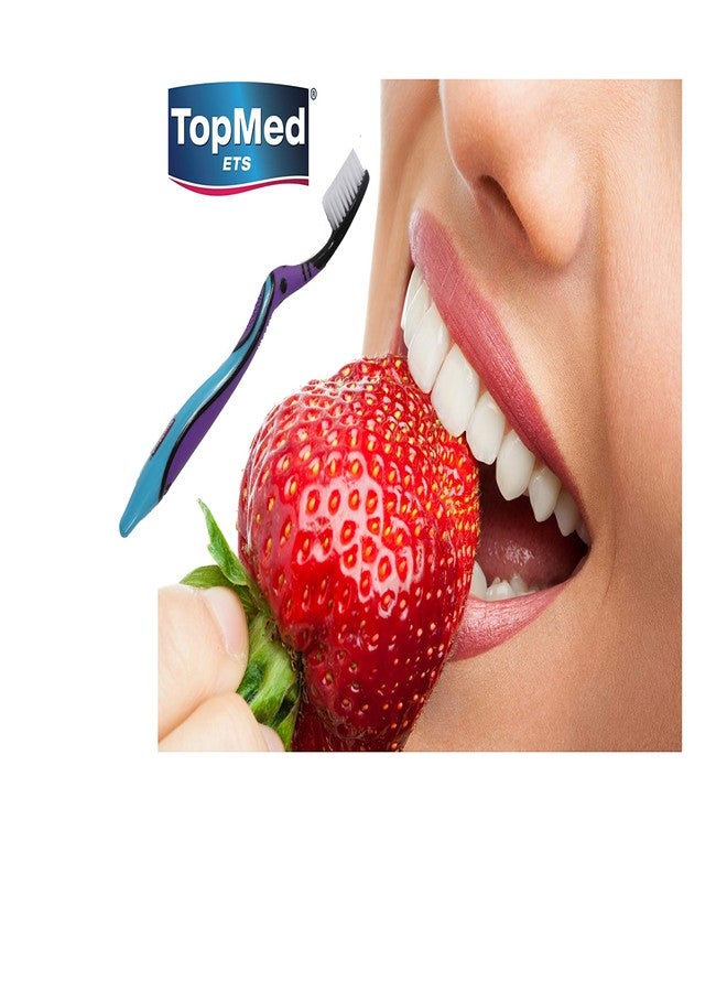 TOPMED ETS Top Med ETS Smokers Toothbrush Extra Hard (Purple and Blue, Regular) - Image 5