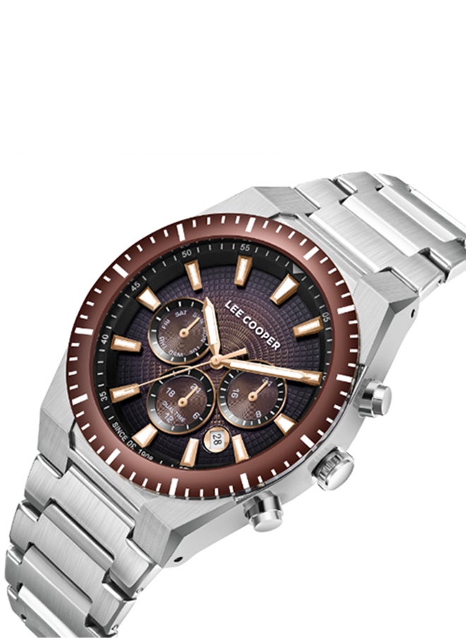 Lee Cooper Men Multi Function Dark Brown Dial Watch - LC08100.340  - Image 2