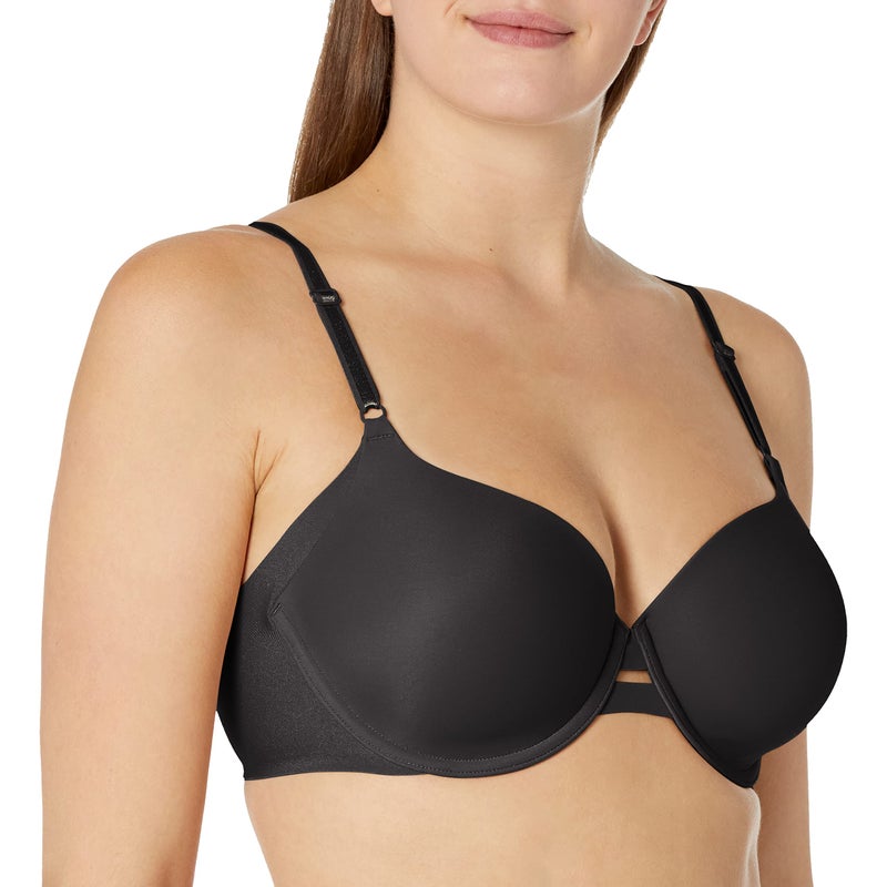 Warner's Women's Plus-Size Simply Perfect Underarm Smoothing Underwire Bra Bra, Rich Black, 38B - Image 1