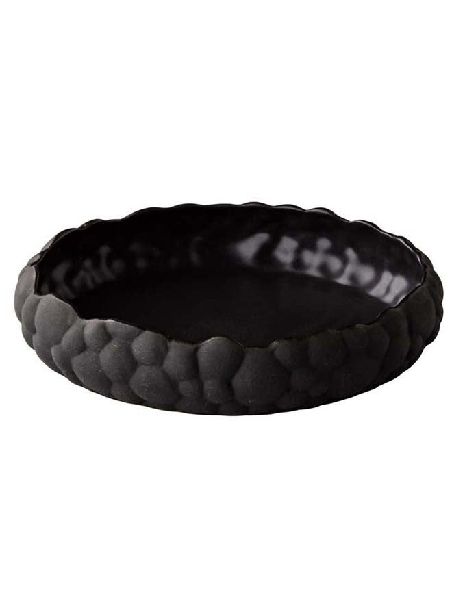 Bubble Deep Plate Black 24,5 x 5,5 cm To Be Orderd