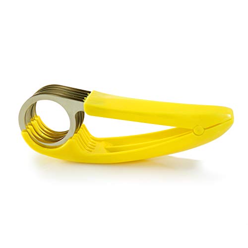 FireKylin Banana Slicer,ABS + Stainless Steel Fruit and Vegetable Salad Peeler Cutter Kitchen Tools For Banana,Strawberry,Grape（1 pcs） - Image 1