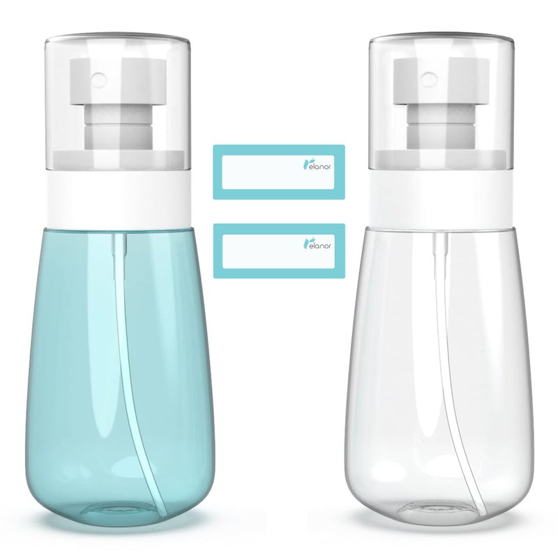 RELANOR Pack 2 Small Spray Bottle Travel Size 3.39oz/100ml - Fine Mist Mini Empty Spray Bottles - Leak Proof - for Toners, Face & Hair Mist - Image 1