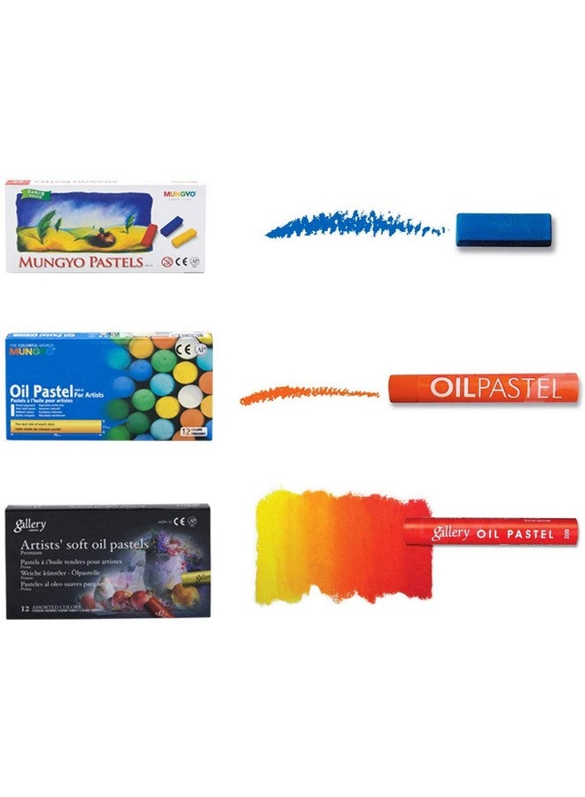 Mungyo Gallery Professional 72 Color Soft Oil Pastel Set Superior Blendability Elegant Wooden Case - Image 4