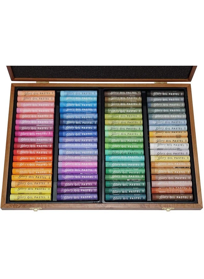 Mungyo Gallery Professional 72 Color Soft Oil Pastel Set Superior Blendability Elegant Wooden Case - Image 3