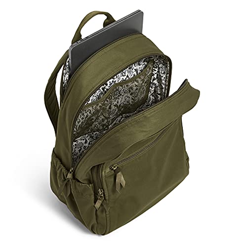 Vera Bradley Women's Cotton Campus Backpack, Climbing Ivy Green, One Size - Image 5