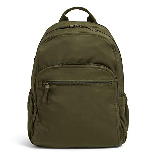 Vera Bradley Women's Cotton Campus Backpack, Climbing Ivy Green, One Size - Image 1