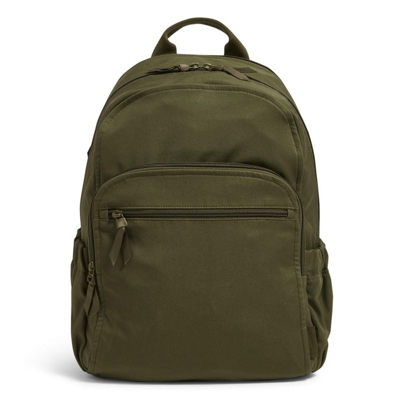 Vera Bradley Women's Cotton Campus Backpack, Climbing Ivy Green, One Size - Image 3