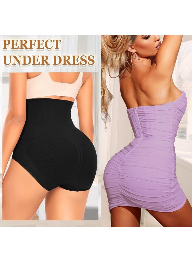 Werena Tummy Control Shapewear Panties For Women Seamless High Waist Shaping Body Shaper Girdle Underwear (#1 Black,Large) - Image 5